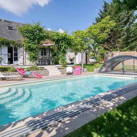 Au Coeur du Bien-Etre, chalet avec piscine chauffée et couverte, SPA, sauna, massages Monteaux Esterno foto